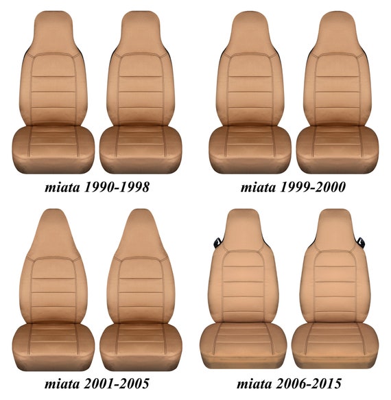 Passend für Mazda Miata von Designcovers in Tan Cotton Material passend für  die 1990 bis 2015 miata Sitze Vorne Set zwei Sitzbezüge -  Österreich
