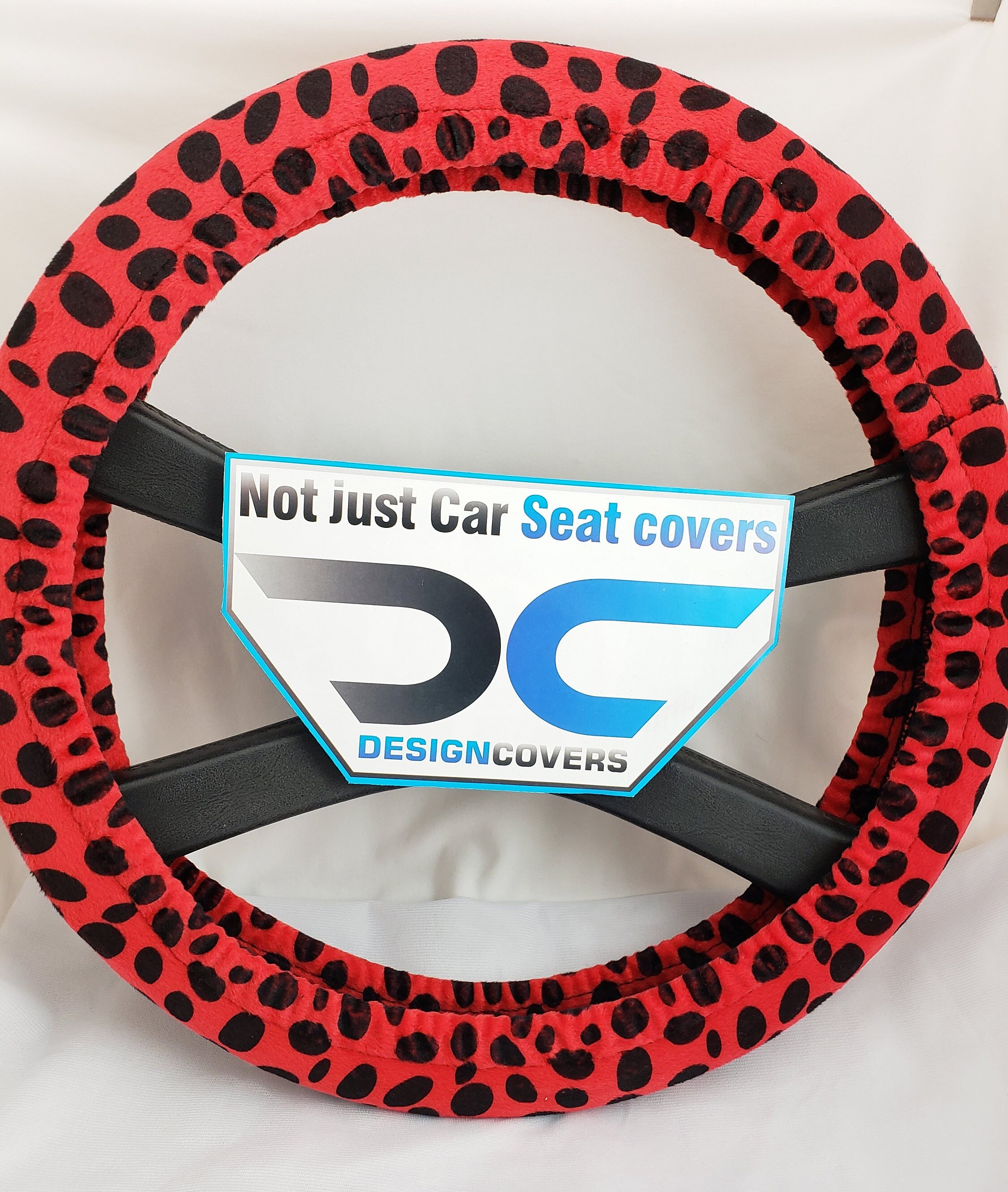 Velvet Steering Wheel Cover. Nice Dalmation Design in a Etsy