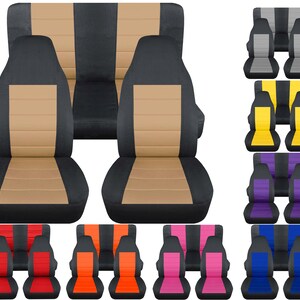 Rugged Ridge Neoprene Custom-Fit Seat Covers Combo For 91-95 Jeep Wrangler  YJ 