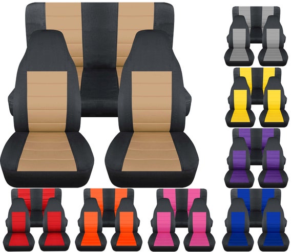 Fit: 87-95 Jeep Wrangler YJ complete Seat Cover Set Made by - Etsy Fit: 87-95 Jeep Wrangler YJ complete Seat Cover Set Made by - Etsy