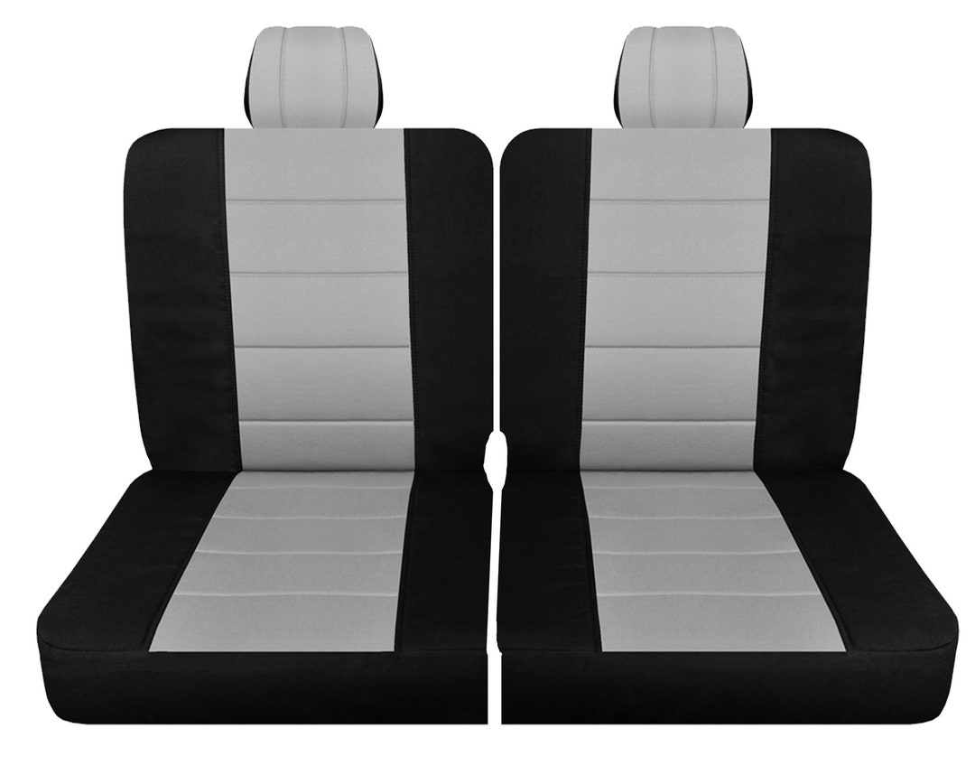 Fits 50/50 Splitt Bench With 2 Headrest Bench Seat Covers for Car
