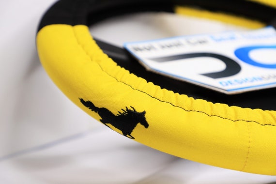 Yellow steering 2024 wheel covers