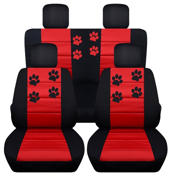 Jeep paw print seat on sale covers