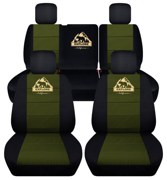 Fit: 08-10 Jeep Wrangler JK complete Seat Cover Set Made by - Etsy Canada