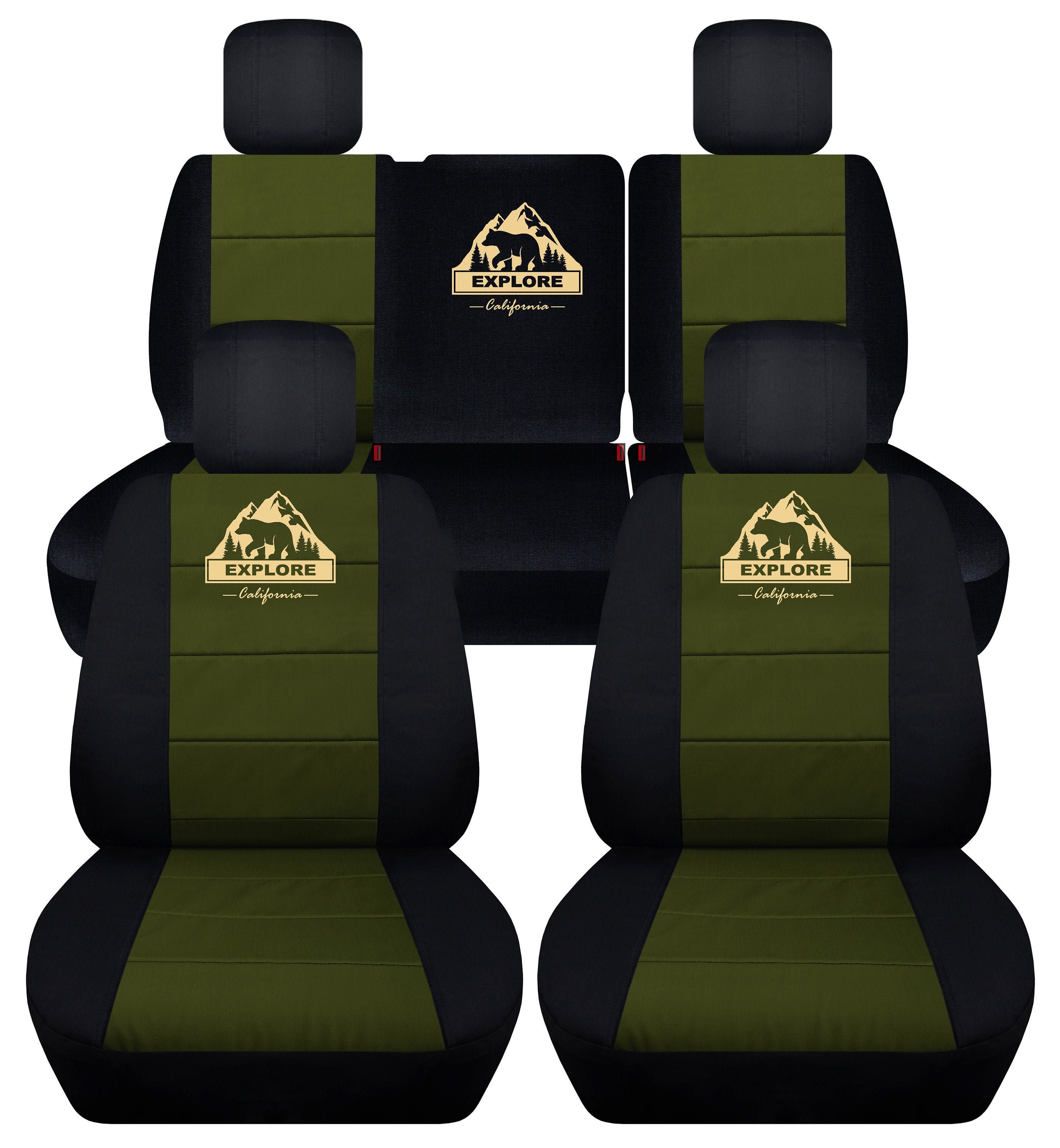 Buy Fit: 08-10 Jeep Wrangler JK complete Seat Cover Set Made by Online in  India - Etsy