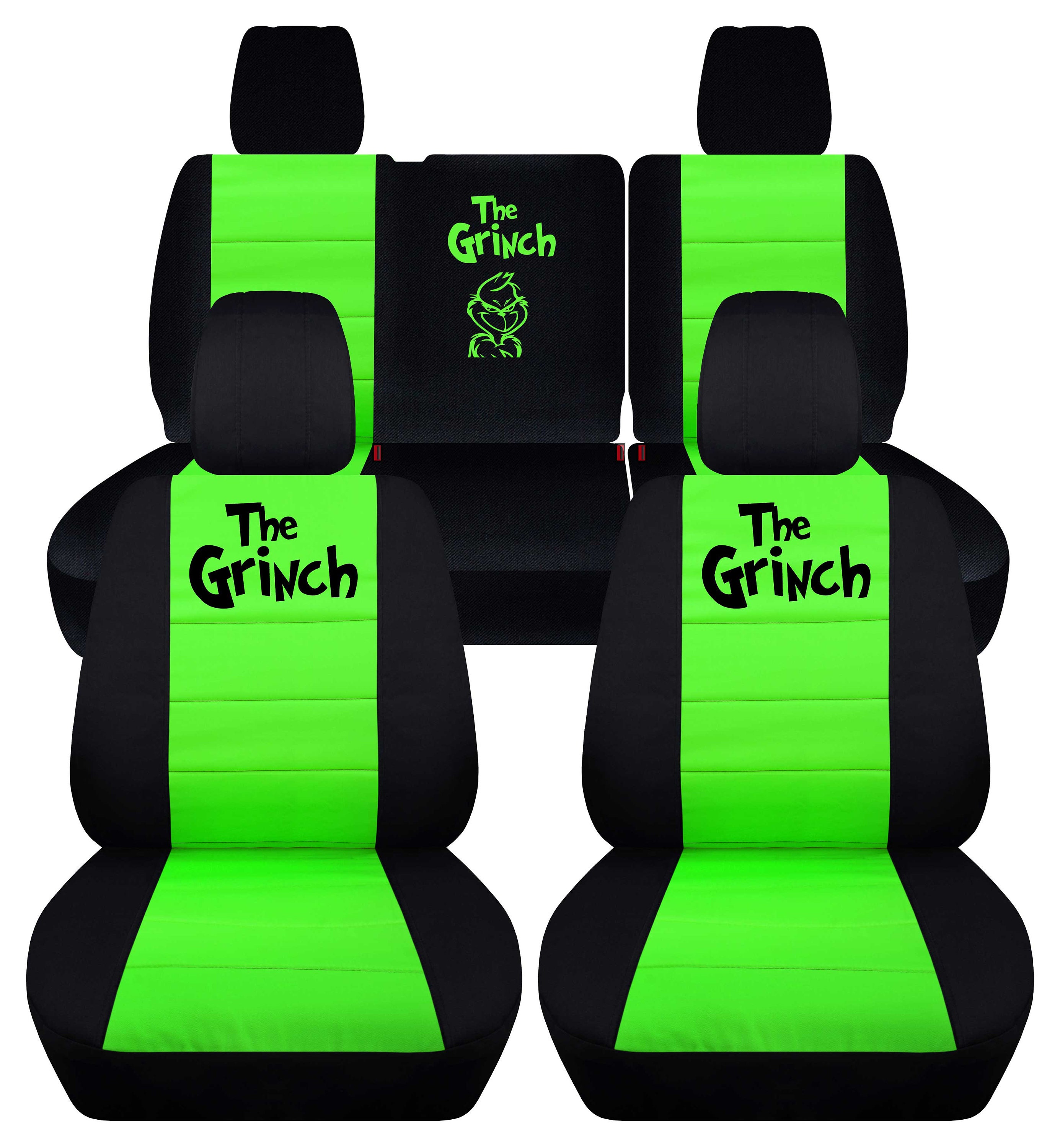 Grinch Car Seat Covers Custom Car Interior Accessories Christmas