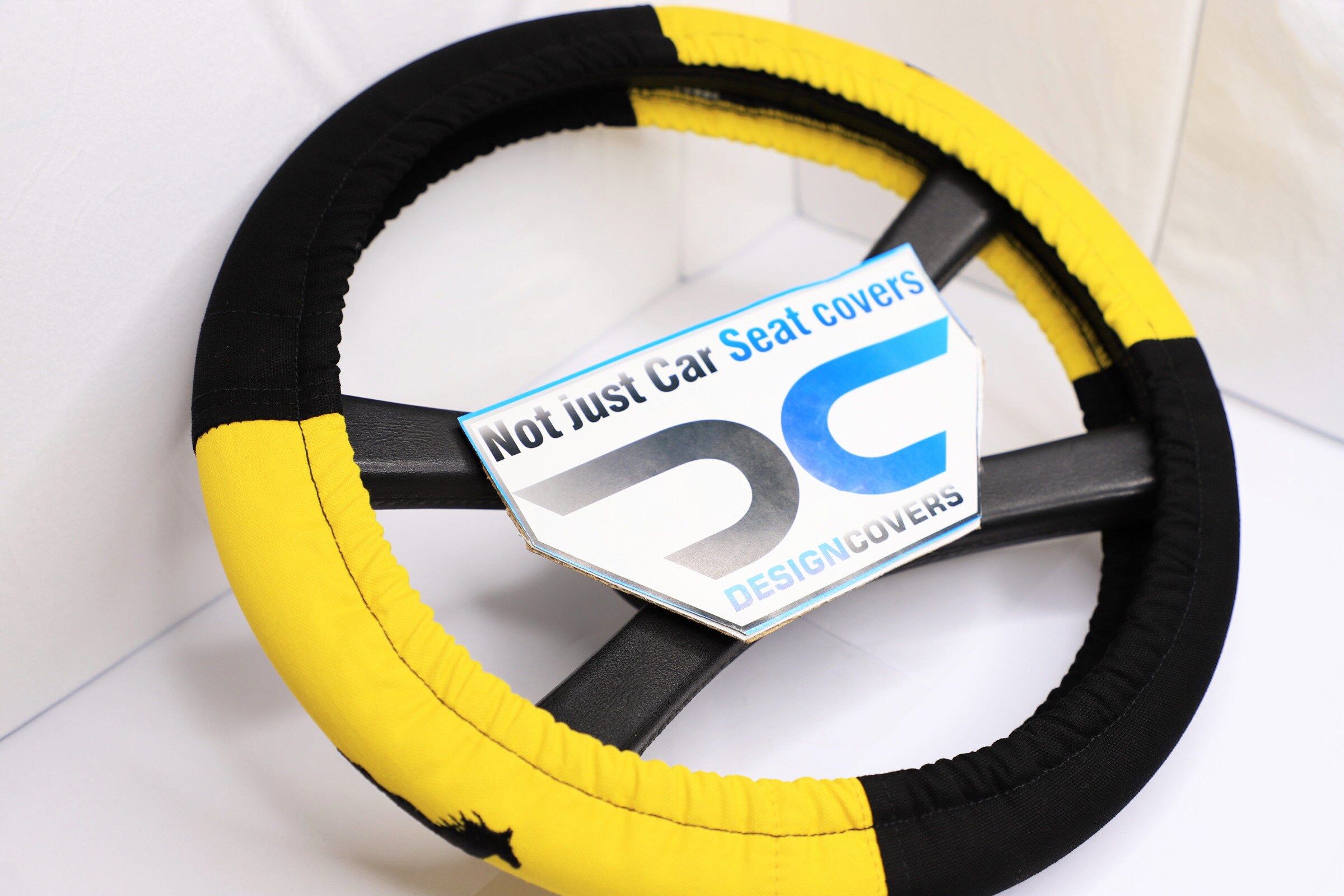Yellow steering wheel covers online