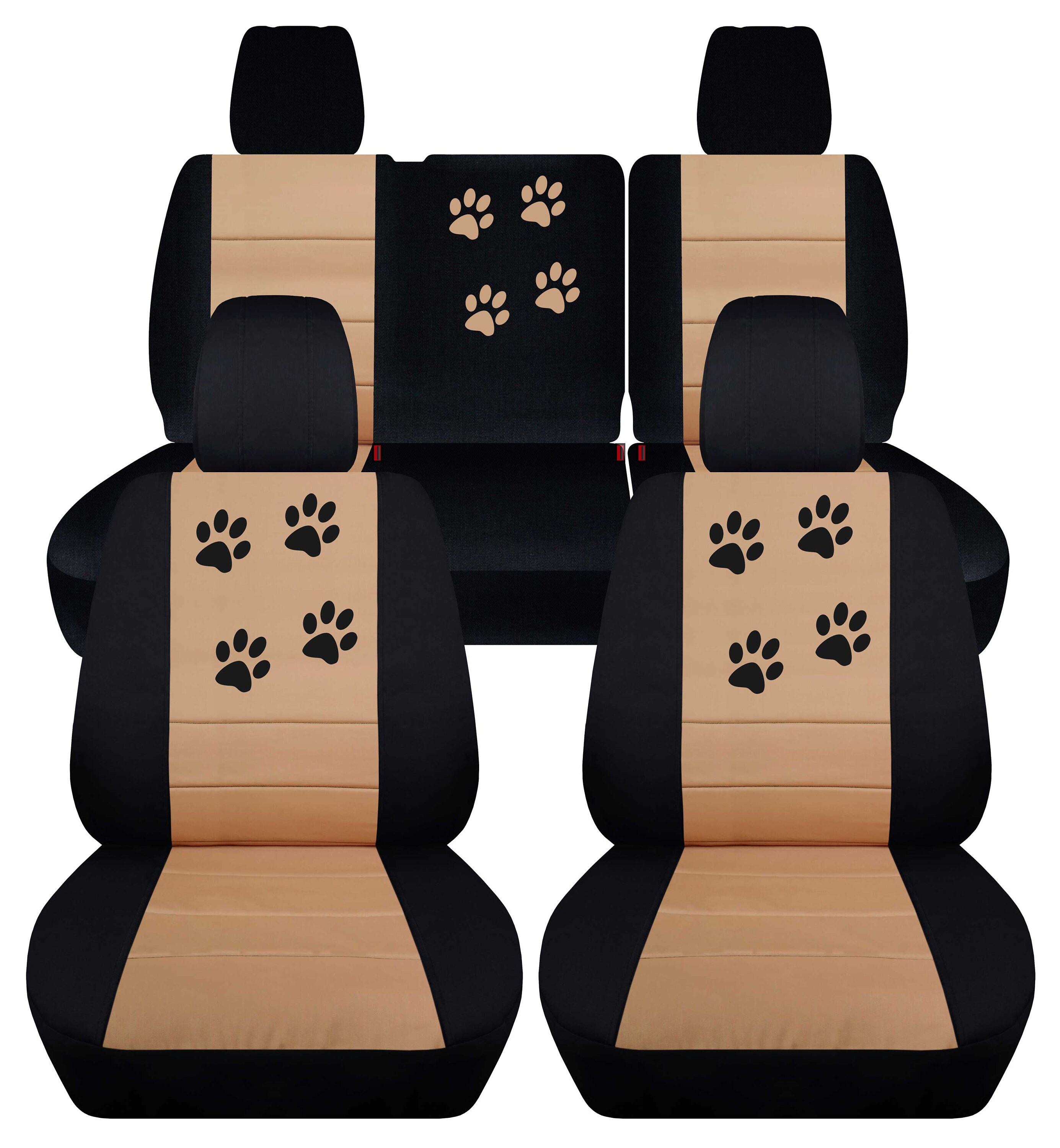 Jeep wrangler paw clearance print seat covers