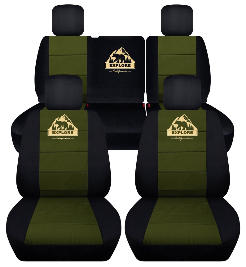 Fit 1317 Jeep Wrangler JK complete Seat Cover Set Made by Etsy