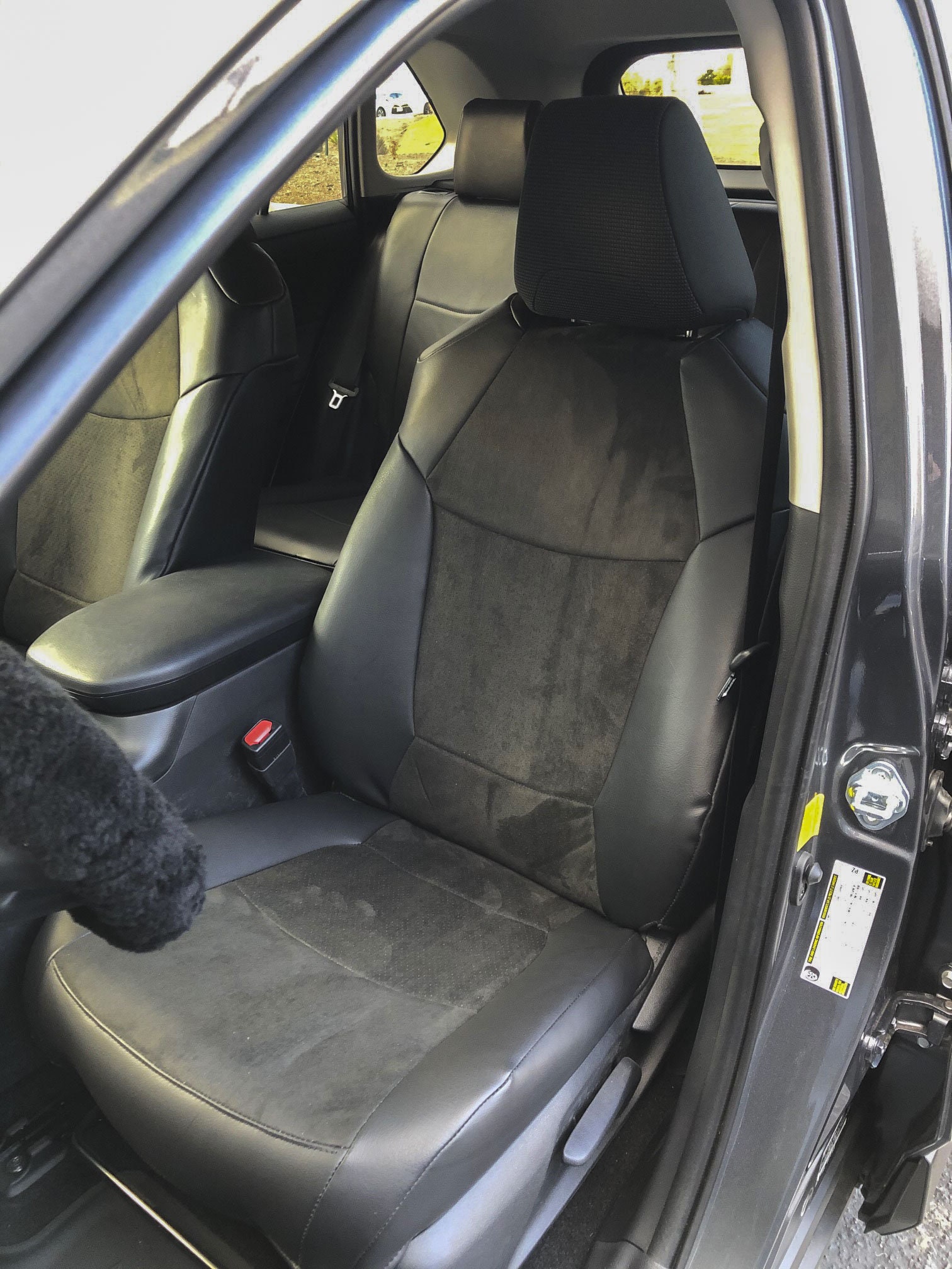 Auto Sitzbezüge Sitzbezug passend für Toyota CHR grau Velours P2