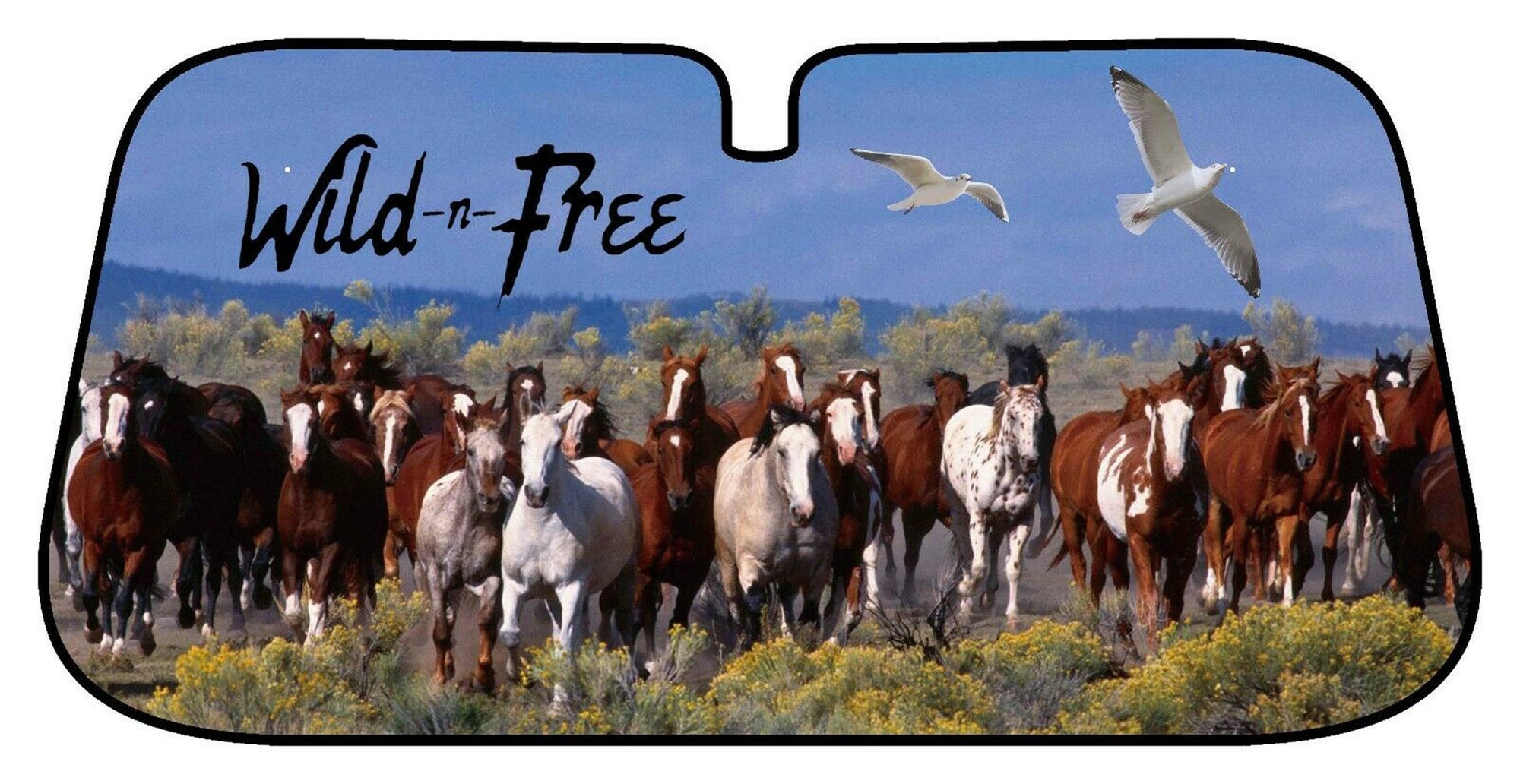 Discover Horses on your  car window sunshade choose