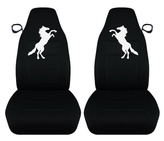 Designcovers front rear ford mustang seat covers black blue horse seat covers 1994 deals
