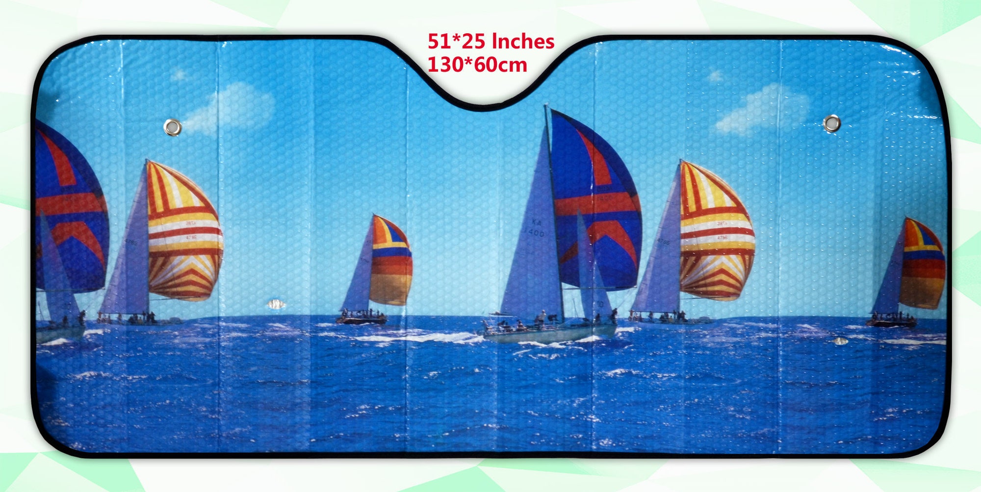 Sailing  theme car window sunshade