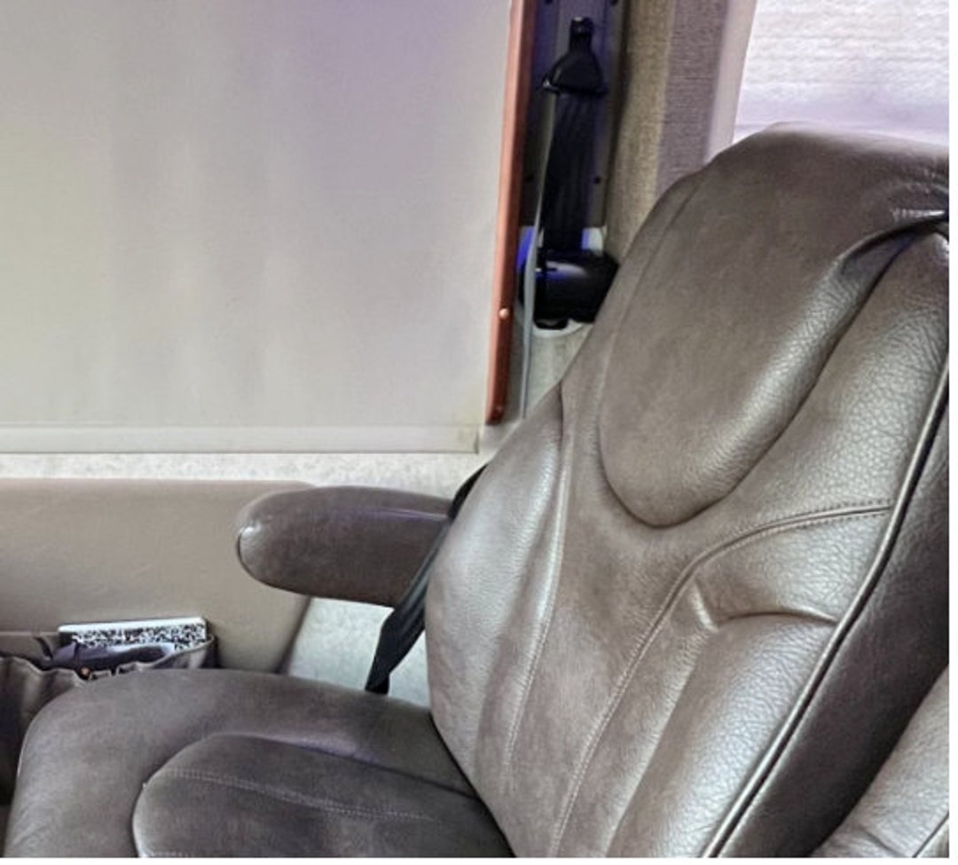 Fits Forest River Two Front Seats With Armrest Covers and Skirt in Leatherette