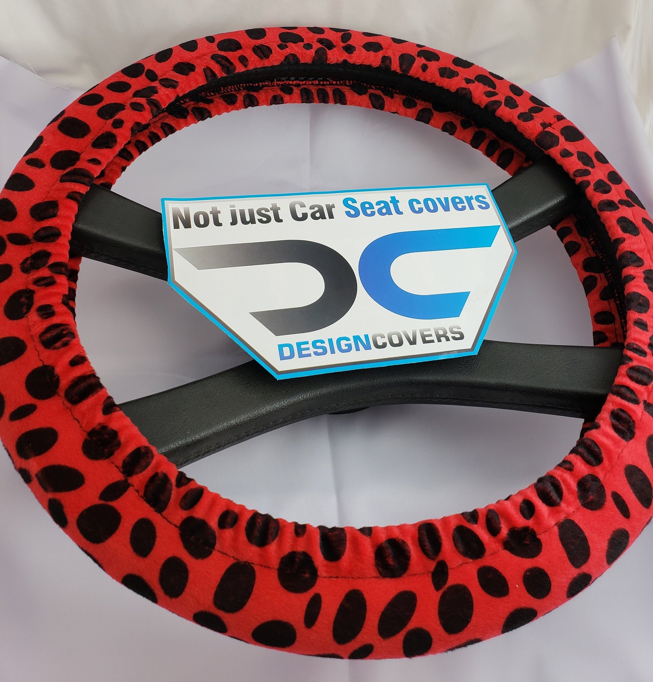 Velvet Steering Wheel Cover. Nice Dalmation Design in a Etsy