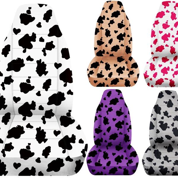 Cow Print Seat Covers Etsy