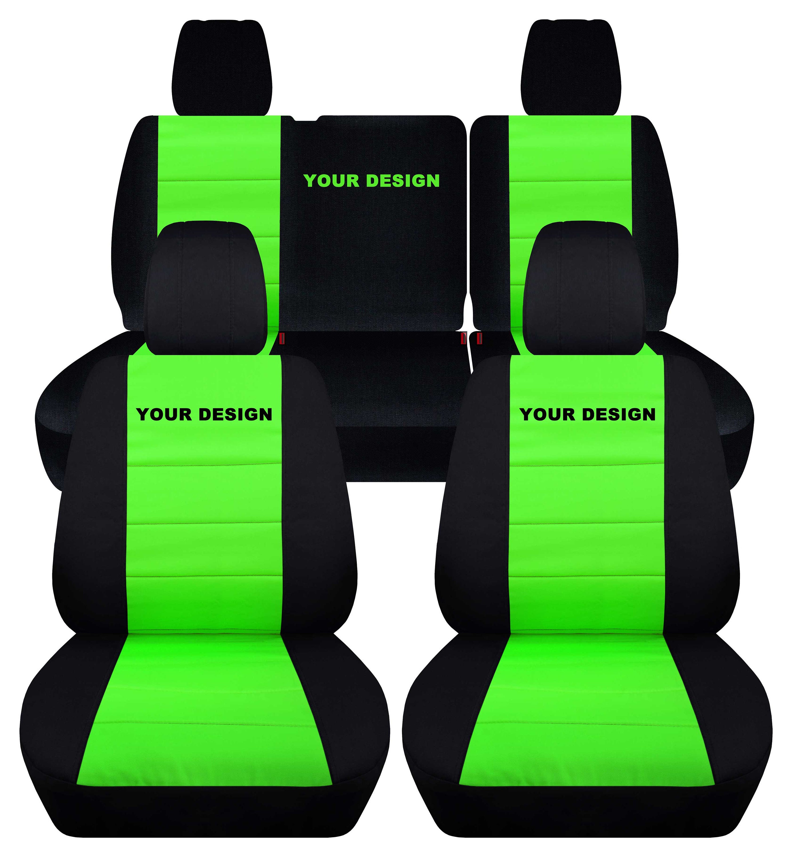 Fit 0810 Jeep Wrangler JK Complete Seat Cover Set Made By Etsy