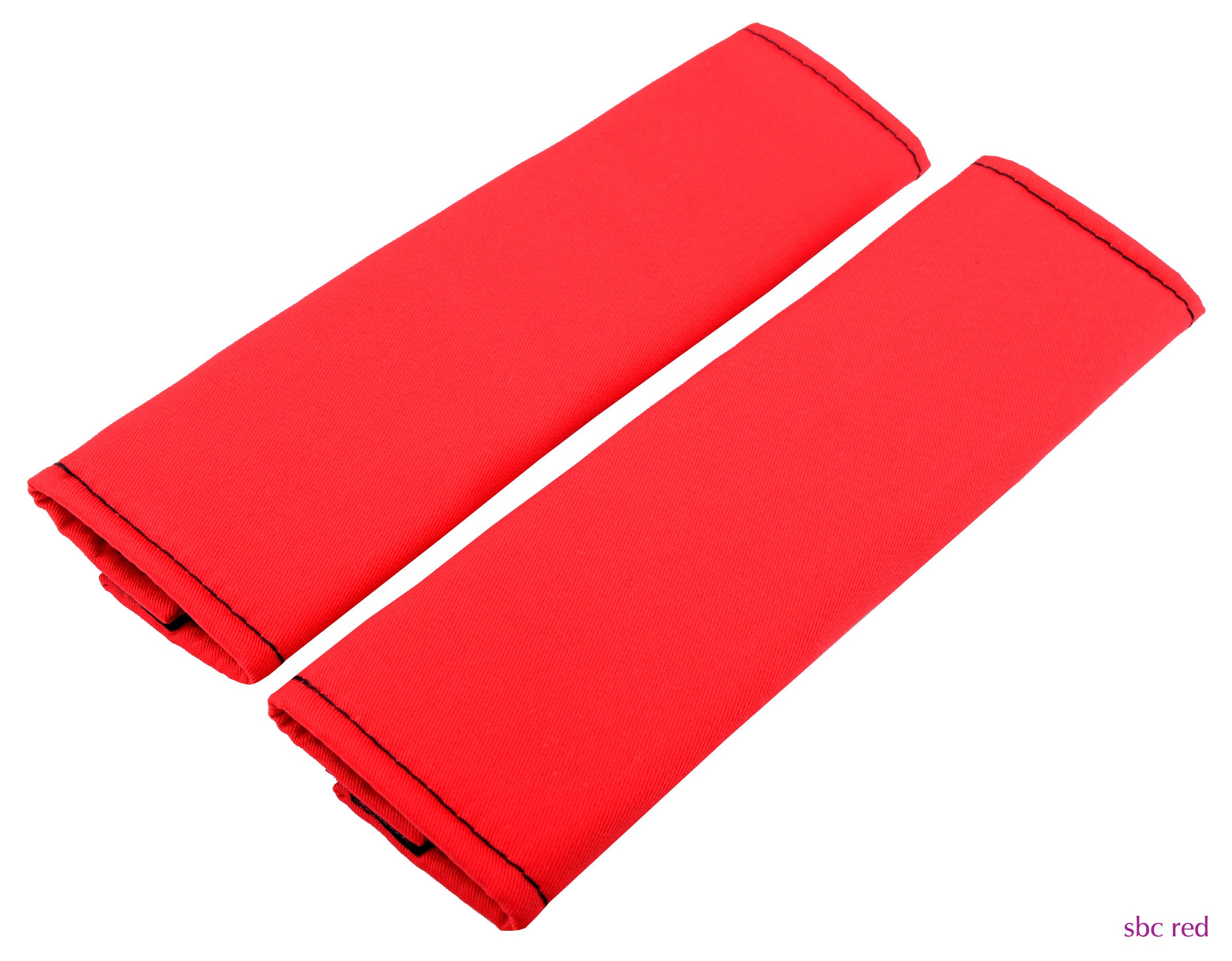 red seat belt covers