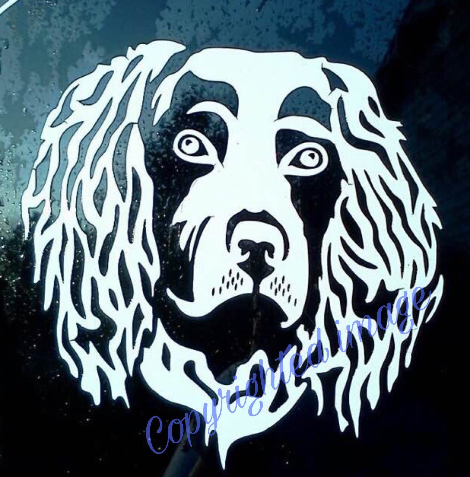 Boykin Spaniel Sticker 6x6 Vinyl Bud the Etsy