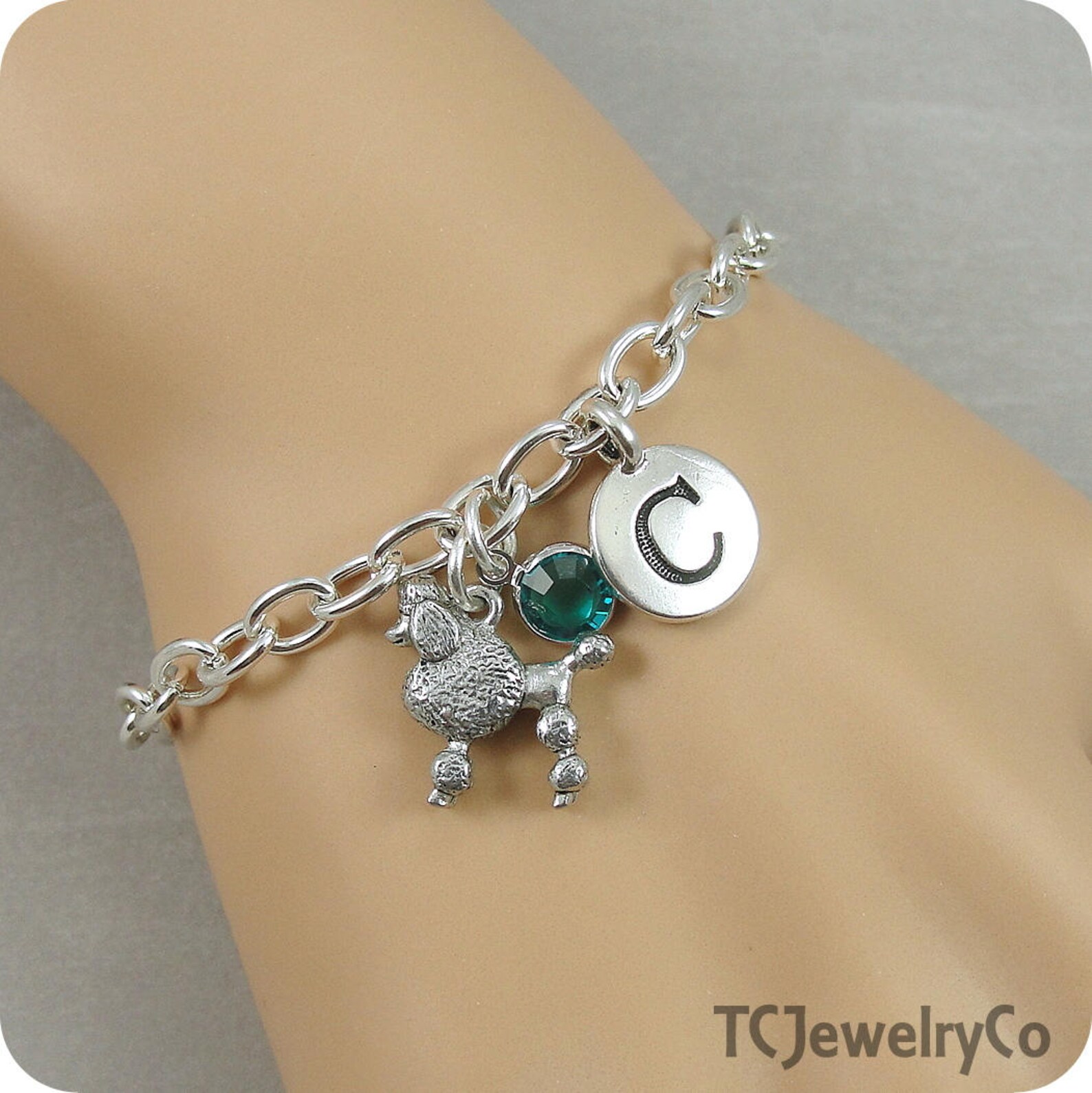 Poodle Charm Bracelet French Poodle Bracelet Dog Jewelry Etsy