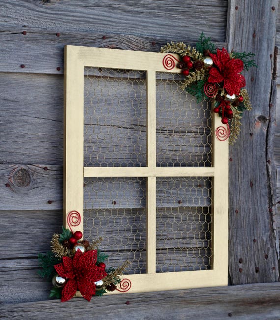 Wood Photo Frame Wooden Window Frame Christmas Gifts Christmas Etsy