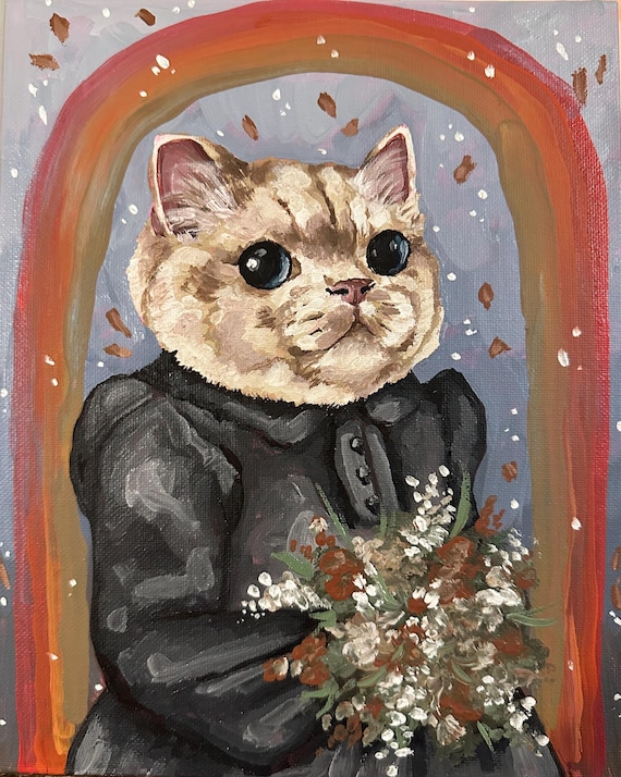 Custom Pet Portraits, custom art, dog painting, cat painting, acrylic painting, commission painting