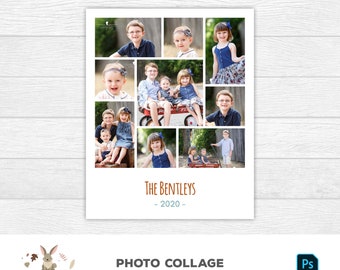 Photo Collage Template | Photoshop Template | Custom Photo Collage | Mood Board Template | Photoshop Collage | Custom Collage