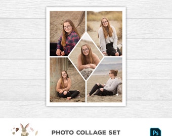 Storyboard 8x10 (6 file) / Set collage / Modello collage fotografico / Modello album fotografico / Modello mood board / Modello Photoshop