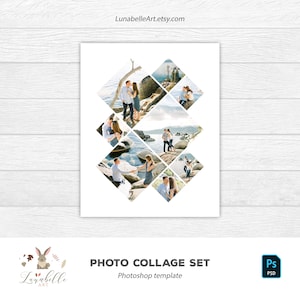 Storyboard 8x10 (4 files) | Photoshop Collage Set | Photo Collage Template | Photo Album Template | Mood Board Template | Photoshop Template