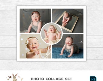 Storyboard 8x10 (8 files) | Collage Set | Photo Collage Template | Photo Album Template | Mood Board Template | Photoshop Template