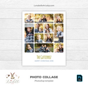 Plantilla de collage de fotos / Plantilla de Photoshop / Collage de fotos personalizado / Plantilla de tablero de estado de ánimo / Collage de Photoshop / Collage personalizado