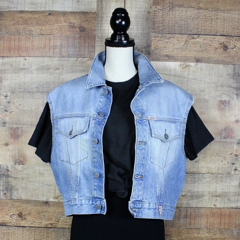 guess jeans vest