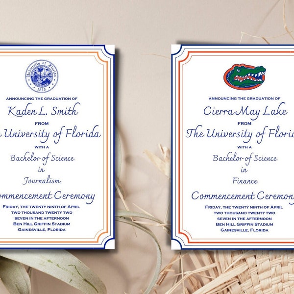College Graduation Invitations Etsy
