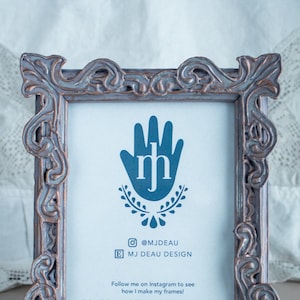 Shabby Chic Decor, Handmade Wedding Momentos, Victorian Picture Frame, Gothic Ornate Victorian Picture Frames, Antique Picture Frame, 5x7