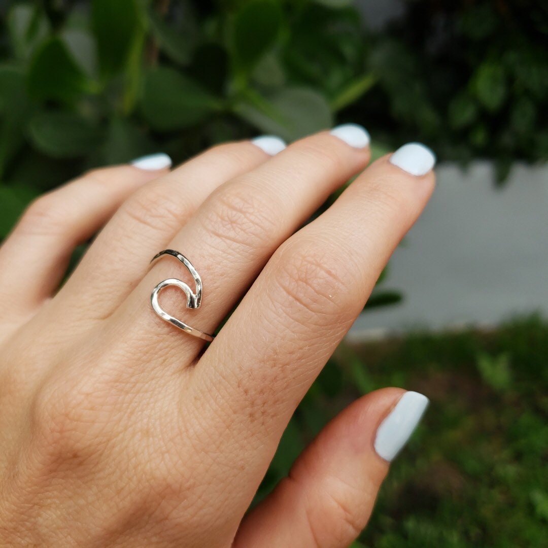 Ocean wave best sale ring