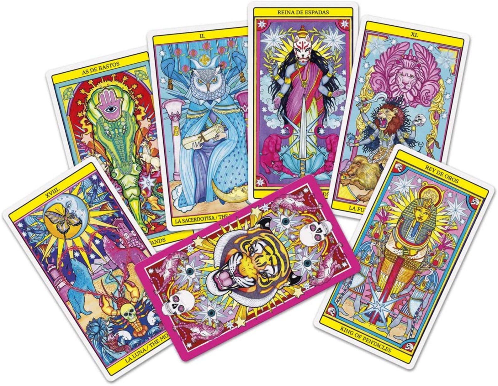 The Three God Tarot Deck Psychedelic Tarot de Marseille Etsy