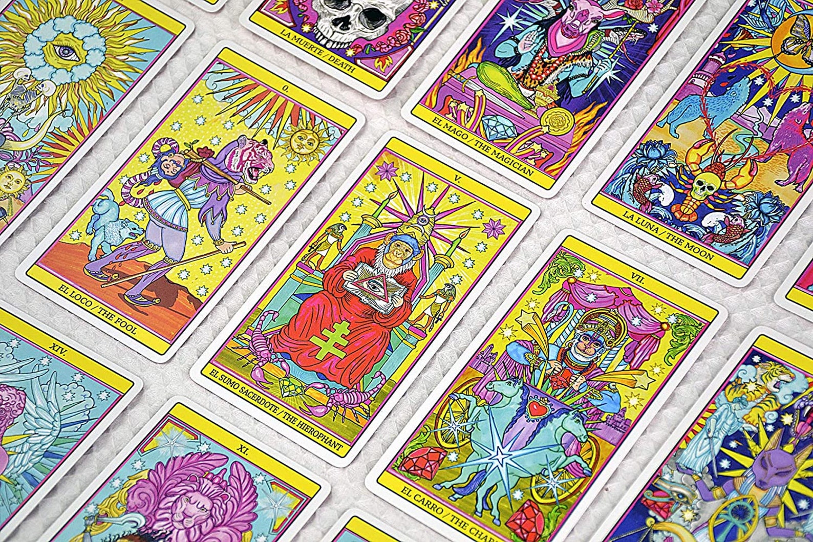The Three God Tarot Deck Psychedelic Tarot de Marseille Etsy