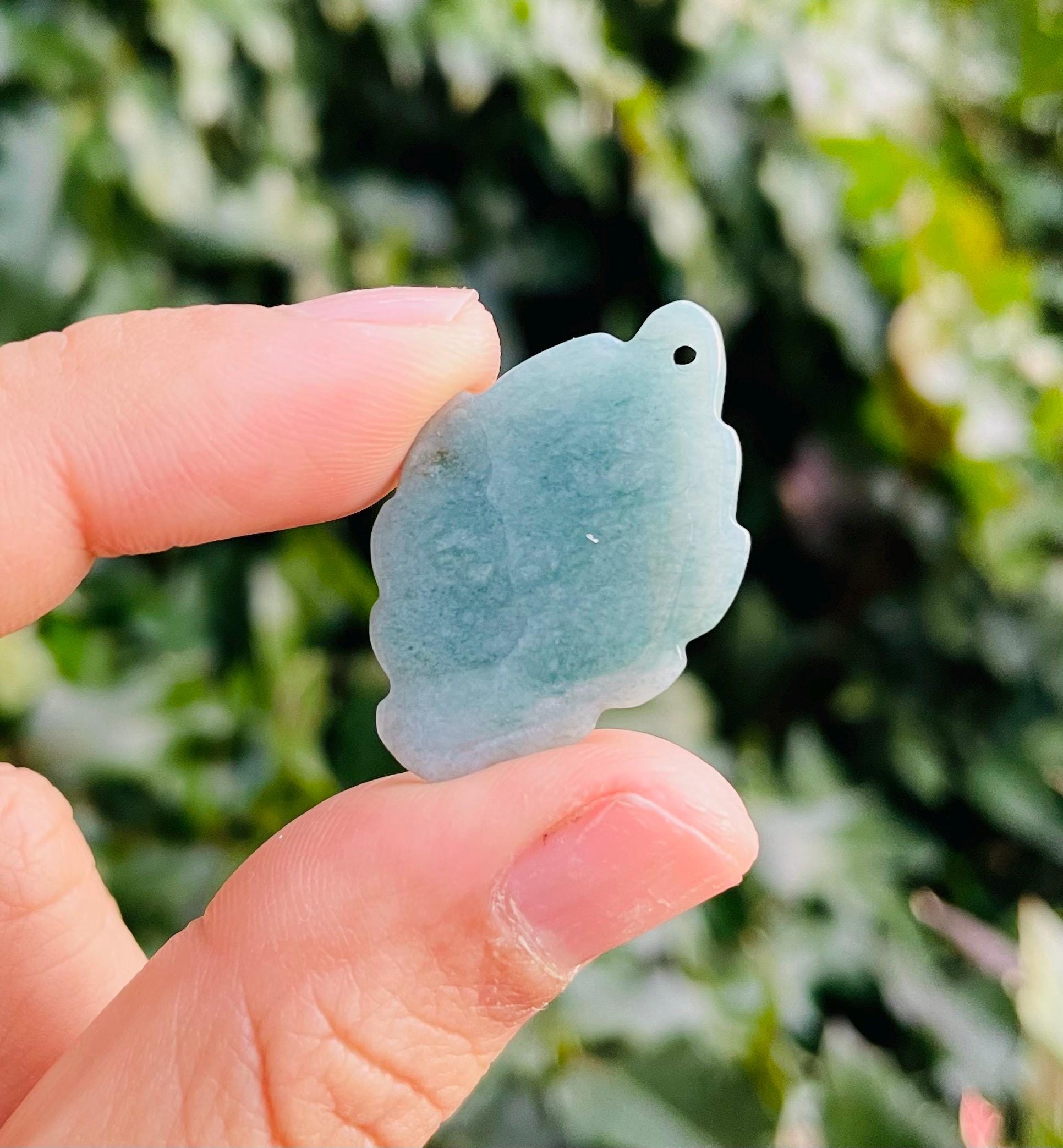 Blue Green Jade Fox: Carved Crystal Animal Stone (31x20x5 MM) - Etsy