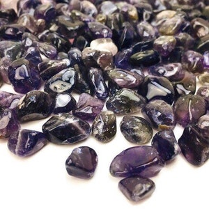 Tumbled Amethyst Crystal Chips: Mini Gemstone Pieces (100G)