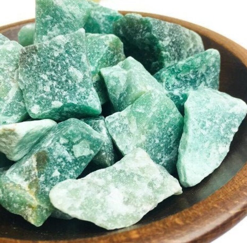 Raw Aventurine Crystal 1 Rough Aventurine Stone Raw Crystal Jade Green Aventurine Stone, Natural Rough Green Aventurine image 3