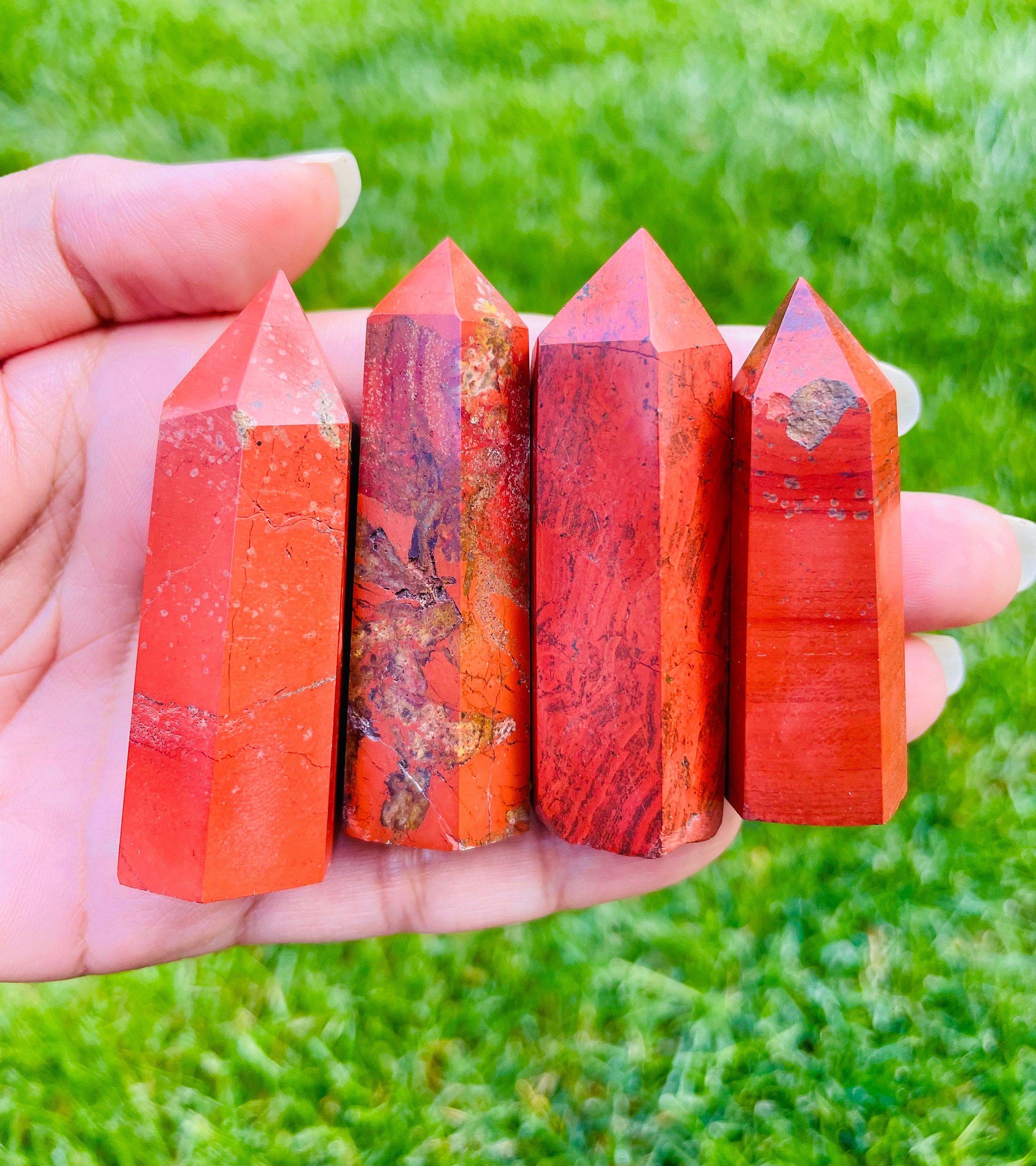 Mini Red Jasper Crystal Point: Dark Brick Red Tower (30-50 Mm) - Etsy