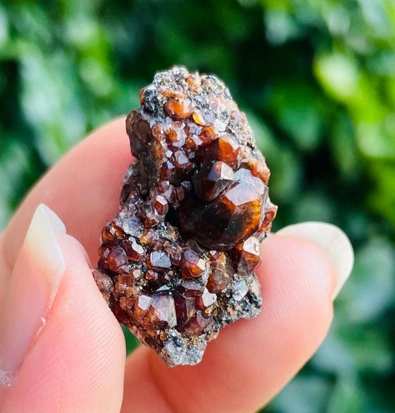 Spessartite Granate Brute Naturelle - 15,83 Carats - Cristal Brut Taillable - Couleur Orange Intense