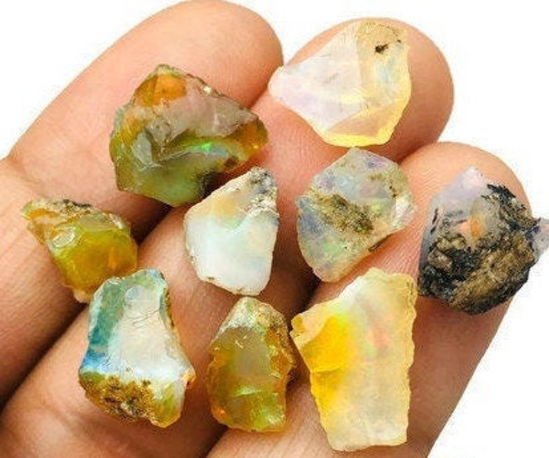 Raw Opal 1 Rough Opal Crystal Fire Opal Stone Loose Opal Stone XS-SM Raw Crystal Rough Gemstone for Craft Jewelry image 5