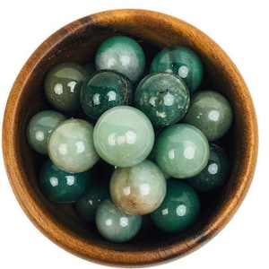 Green Aventurine Sphere (1) Aventurine Sphere, Mini Aventurine Ball, XS Crystal Sphere, Crystal Ball, Tumbled Crystal Natural Gemstone