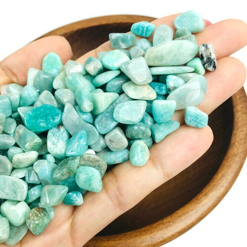 Amazonite Crystal Chips 100g Small Mini Amazonite Green Blue Etsy