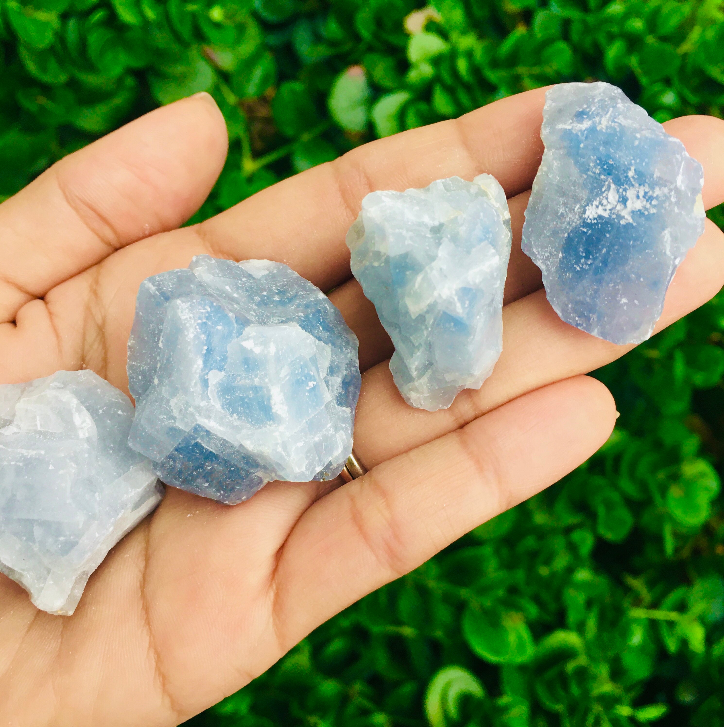 Raw Calcite Crystal 3 Calcite Stone Light Blue Calcite Rough