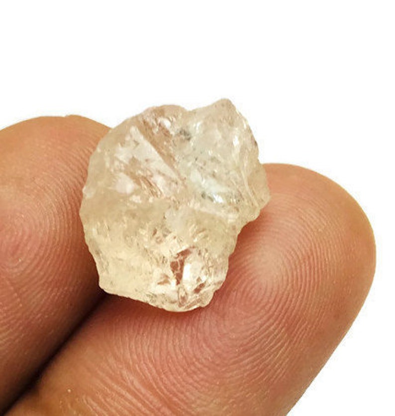 CTW Raw Morganite Rough Morganite Stone Pink Peach Morganite Gemstone Loose 7.0 Morganite Crystal AA Raw Crystal Natural