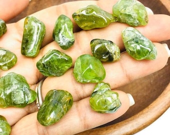 Trommelstein Peridot Stein: Natürlicher Grüner Arizona Edelstein