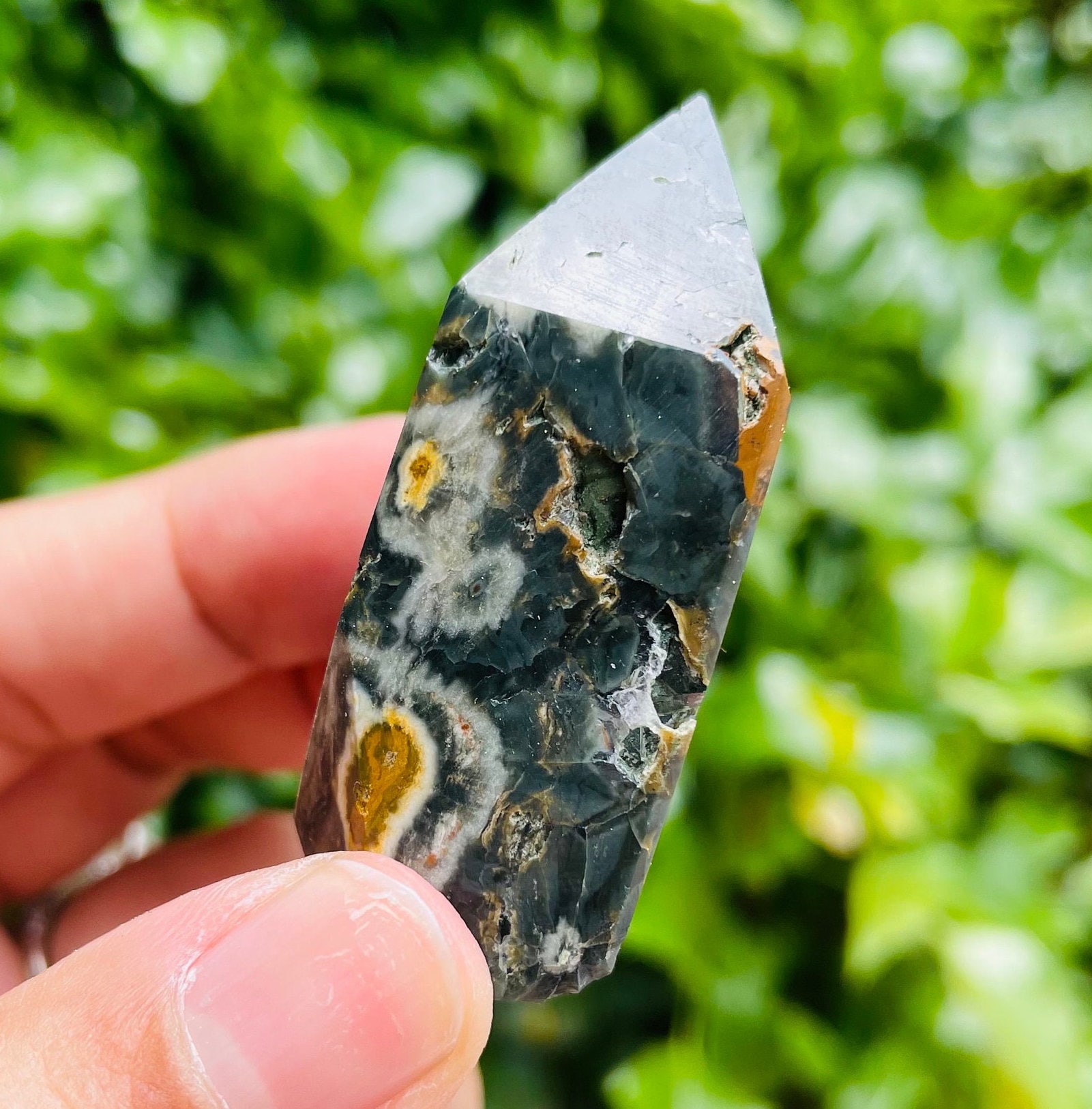 ミニオーシャンジャスパークリスタルタワー：天然宝石ポイント（57.7G