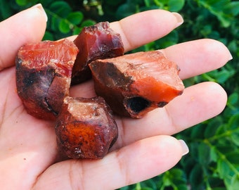 Raw Carnelian (1) Carnelian Crystal, Raw Crystals, Rough
